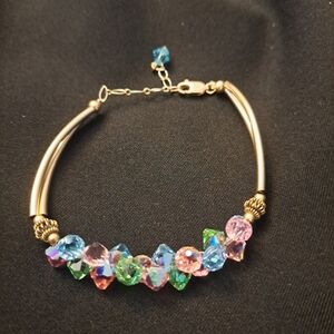 Iridescent Multi-Color Beaded Bracelet